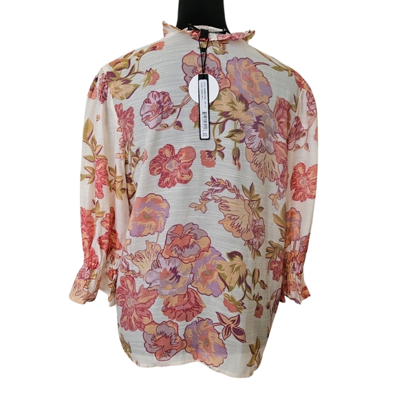 Floral Print Blouse-NWT- Size LP - Picture 14 of 16
